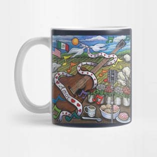 Rainbow Musical Notes Mug